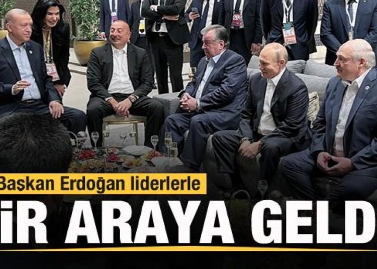 Başkan Erdoğan liderlerle bir araya geldi!