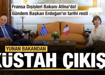 Fransa Dışişleri Bakanı Atina’da! Gündem Başkan Erdoğan’ın tarihi resti…