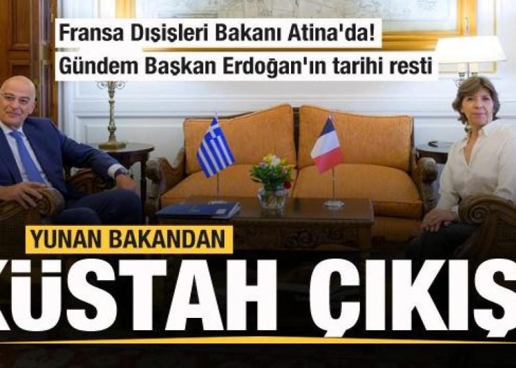 Fransa Dışişleri Bakanı Atina’da! Gündem Başkan Erdoğan’ın tarihi resti…