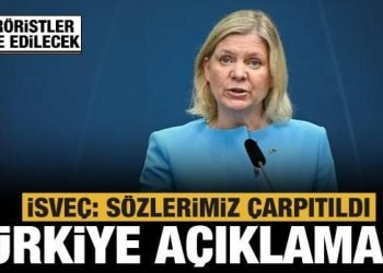 İsveç Başbakanlığı Türkiye’de bugün çıkan haberin çarpıtıldığını açıkladı