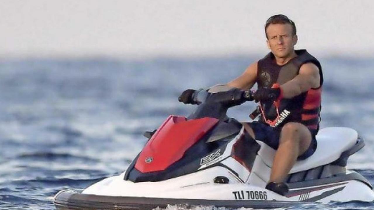 Jetski kullanan Macron’a tepki: Bu bir suçtur