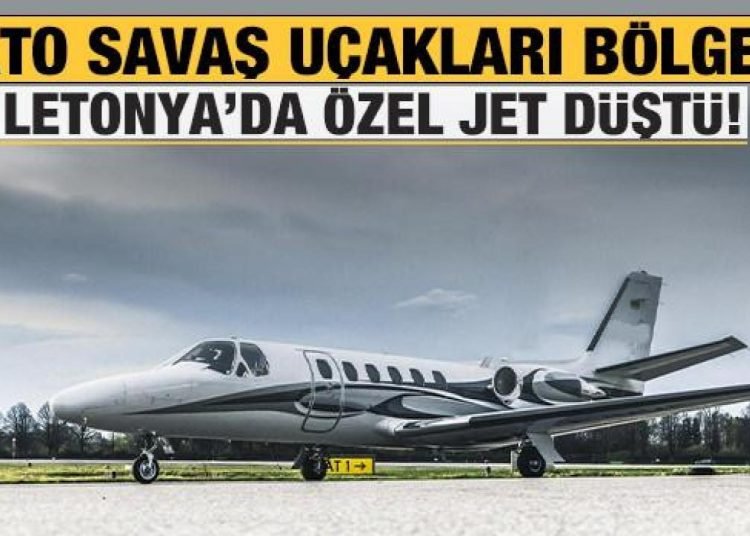 Son dakika: NATO savaş uçakları havalandı: Özel jet Letonya’da düştü!