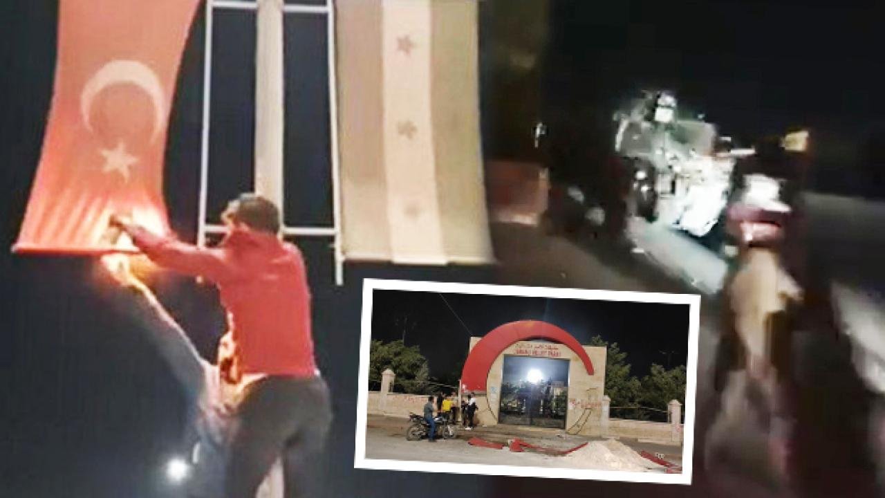 Suriye’de Türk bayrağını yaktılar! SMO: Bunun hesabını soracağız
