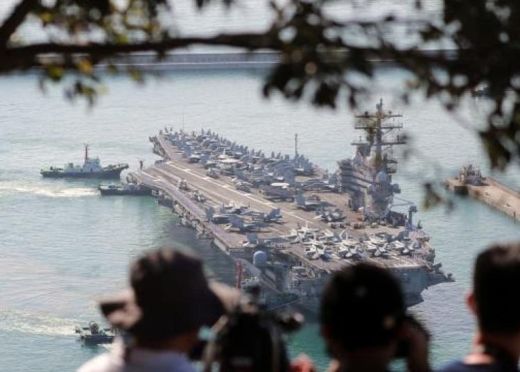 ABD ve Güney Kore, uçak gemisinin katıldığı askeri tatbikata başladı