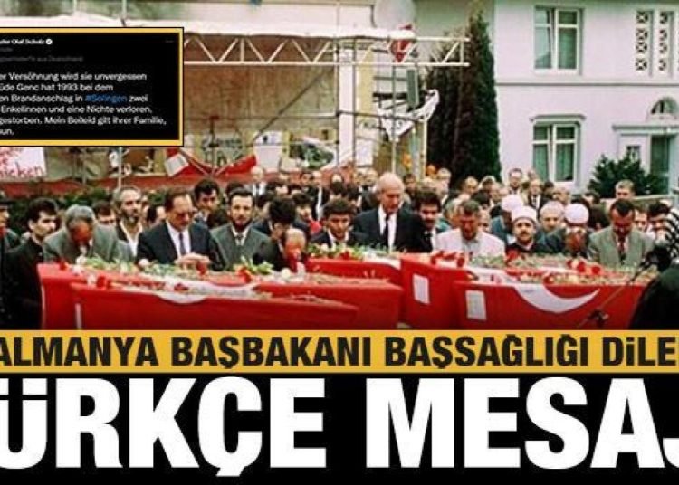 Almanya Başbakanı Scholz’dan Mevlüde Genç için başsağlığı mesajı