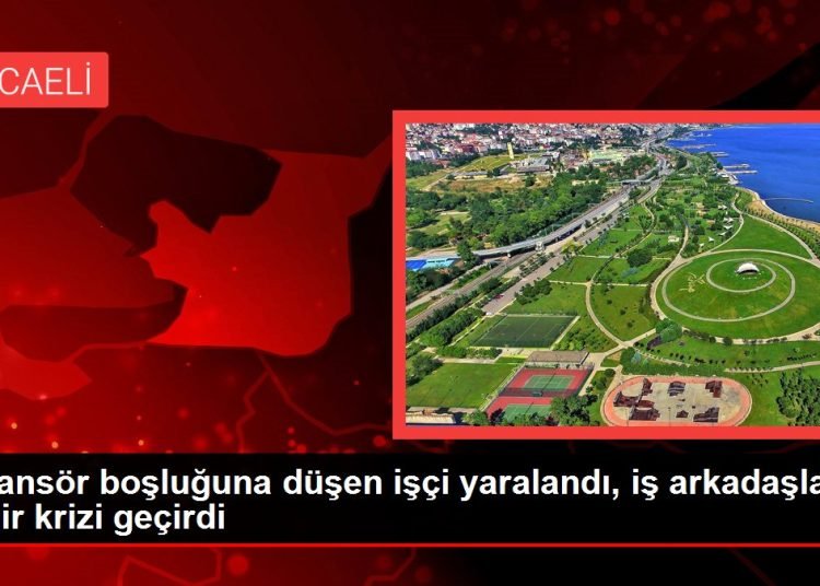 Asansör boşluğuna düşen işçi yaralandı, iş arkadaşları sinir krizi geçirdi