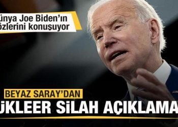 Biden’ın sözleri dünyada gündem! Beyaz Saray’dan nükleer silah açıklaması