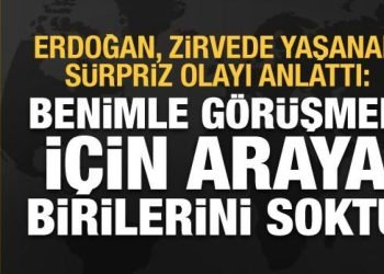 Erdoğan: Anastasiadis benimle görüşmek için araya birilerini soktu