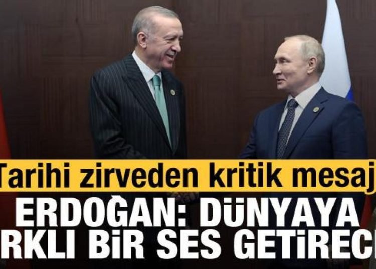 Erdoğan ve Putin bir araya geldi: Dünyaya farklı ses getirecek