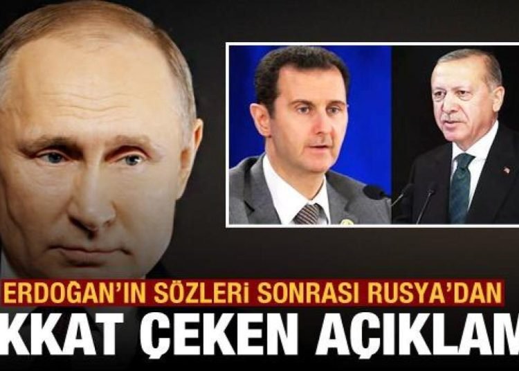 Erdoğan’ın Esad açıklaması sonrası Rusya’dan Türkiye ve Suriye çıkışı