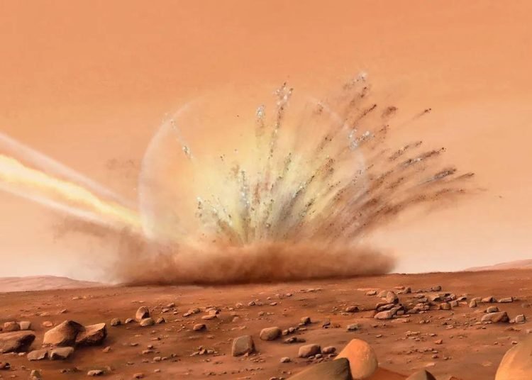 Güneş sisteminde şimdiye kadar tanık olunanlar arasında en büyüğü! Mars’a meteorit çaprtı