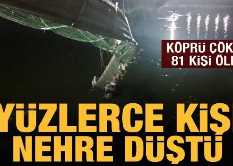 Hindistan’da köprü çöktü: 81 kişi öldü