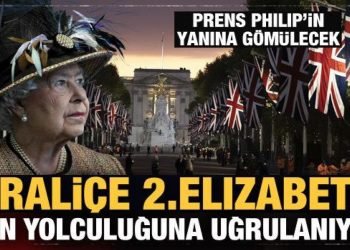 İngiltere Kraliçesi 2. Elizabeth son yolculuğuna uğurlanıyor