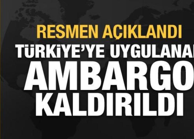 İsveç, Türkiye’ye uyguladığı silah ambargosunu kaldırdı
