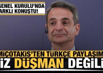 Miçotakis’ten iki ülke ilişkilerine dair Türkçe paylaşım: Biz düşman değiliz