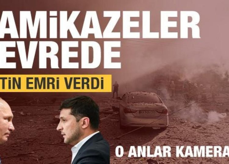 Putin emri verdi! Kamikazeler Ukrayna’da devrede! O anlar görüntülendi