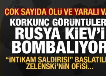 Rusya, Kiev dahil 4 şehri bombaladı: Peş peşe büyük patlamalar