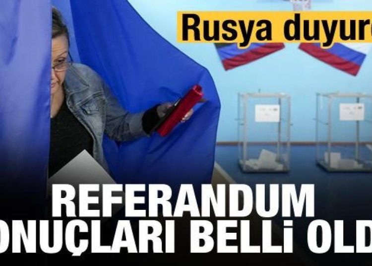 Rusya Seçim Komisyonu, Ukrayna’daki referandum sonuçlarından “evet” çıktığını açıkladı