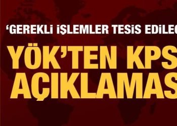 YÖK Başkanı Özvar’dan KPSS açıklaması: İnceleme tamamlandı