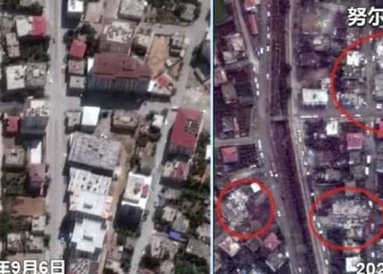 Depremin yarattığı yıkım gözler önüne serildi