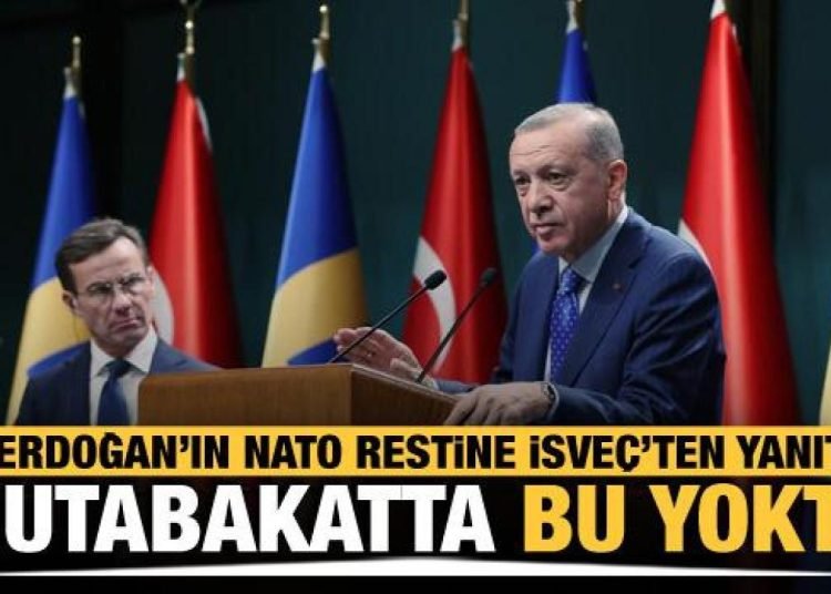 İsveç’ten Erdoğan’a yanıt: NATO mutabakatında din konusu yok