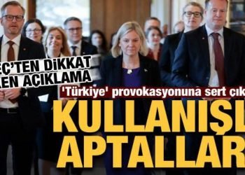 İsveç’ten ‘Türkiye’ provokasyonuna sert çıkış: Kullanışlı aptallar!