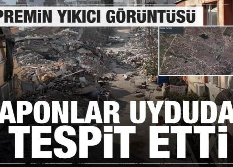 Japonlar uydu görüntüsünü paylaştı! Depremin büyüklüğü gözler önüne serildi