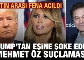Mehmet Öz seçimi kaybetti: Donald Trump’tan eşi Melania’ya ağır suçlama
