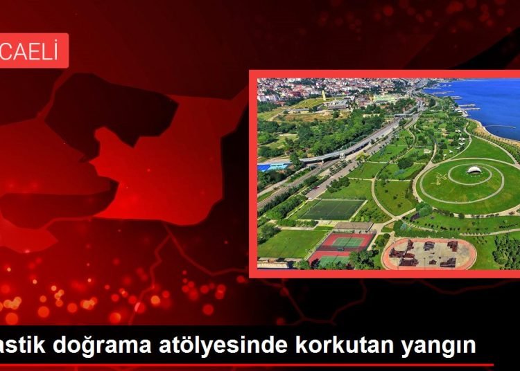Plastik doğrama atölyesinde korkutan yangın