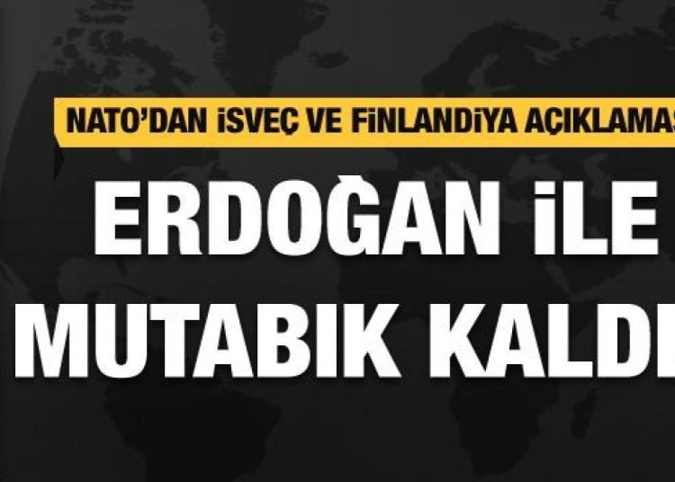 Stoltenberg: Üçlü bir toplantı konusunda Cumhurbaşkanı Erdoğan ile mutabık kaldık