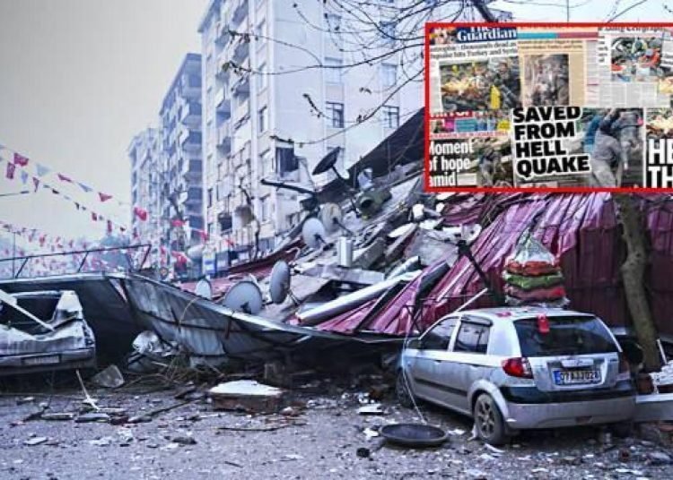 Türkiye’deki şiddetli depremler İngiliz basınında