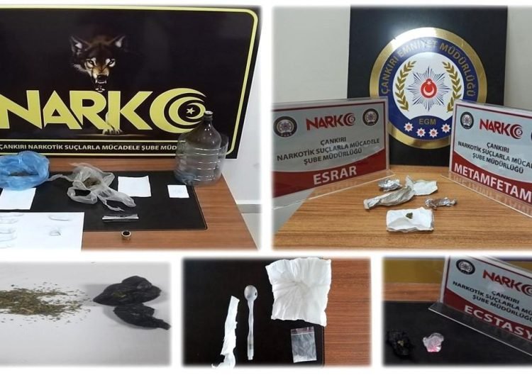 Çankırı’da uyuşturucu operasyonunda 4 tutuklama