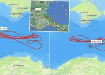 Karadeniz’de sıcak saatler: Amerikan İHA’sından manevra uçuşu
