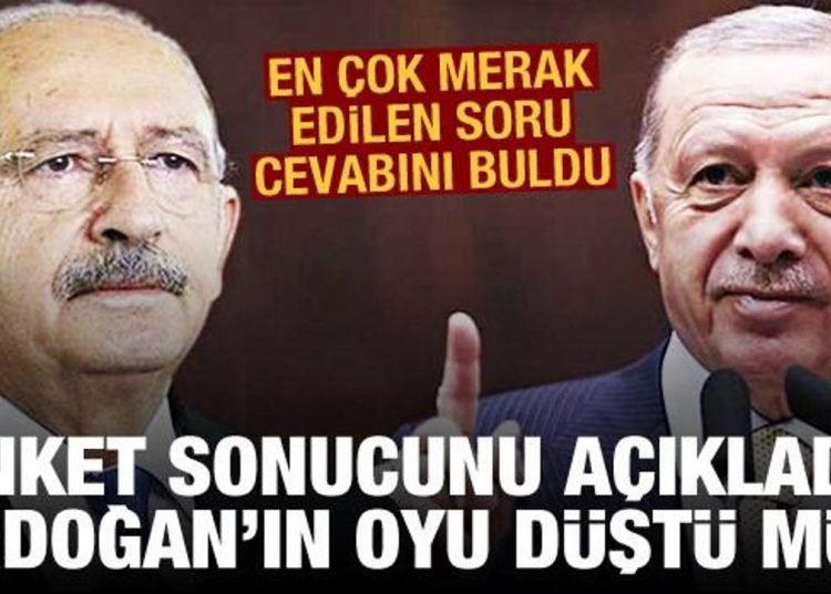 Son anket sonucu açıklandı: Erdoğan ve AK Parti’nin oyları düştü mü?