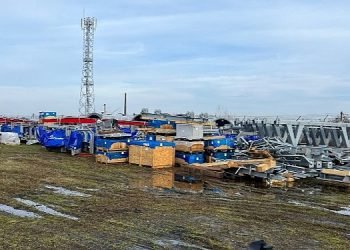 Teleferiğin elektromekanik parçaları geldi