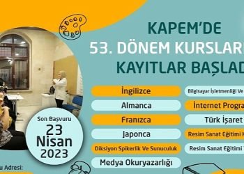 Kapem’de 53. Dönem Kursları İçin Kayıtlar Başladı
