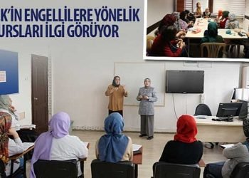 KOMEK’in Engellilere Yönelik Kursları İlgi Görüyor