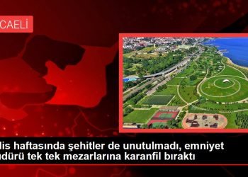 Polis haftasında şehitler de unutulmadı, emniyet müdürü tek tek mezarlarına karanfil bıraktı