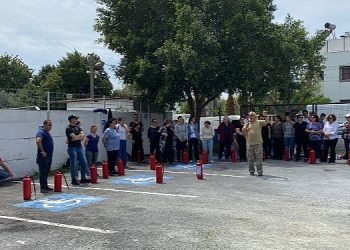 Bodrum Belediye AŞ personeline yangın müdahale konularında eğitim verildi