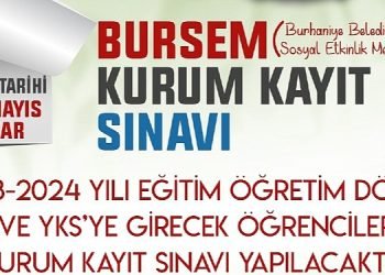 Bursem Kurum Kayıt Sınavı Başvuruları Başladı