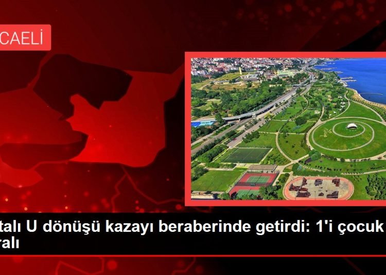 Hatalı U dönüşü kazayı beraberinde getirdi: 1’i çocuk 2 yaralı