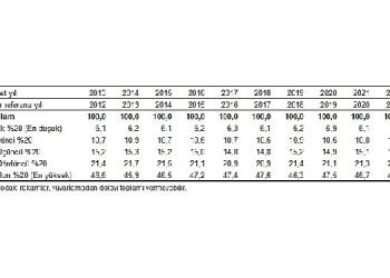 TÜİK: En yüksek gelir grubunun toplam gelirden aldığı pay %48,0 oldu