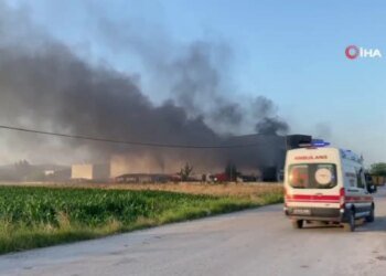 Kocaeli’de Geri Dönüşüm Fabrikasında Yangın