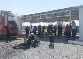 Konya Büyükşehir İtfaiyesi KKTC Genel Kuvvetler Komutanlığı İtfaiye Personeline Eğitim Verdi