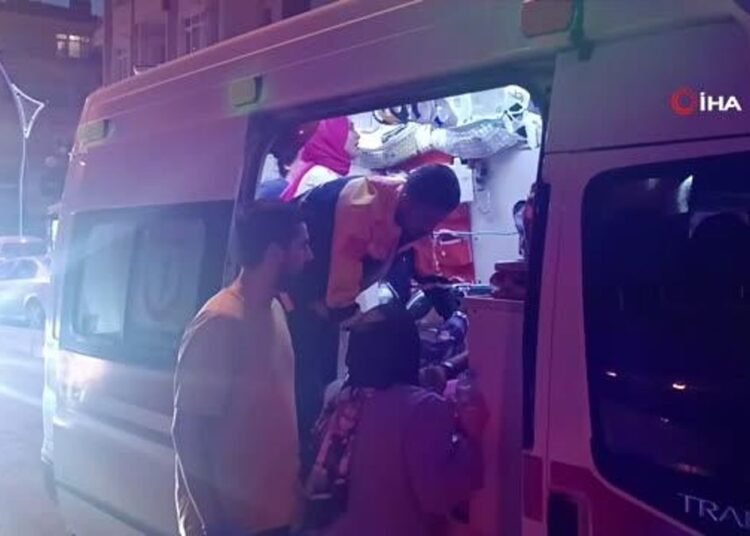 Frenleri tutmayan otomobil refüje çarptı