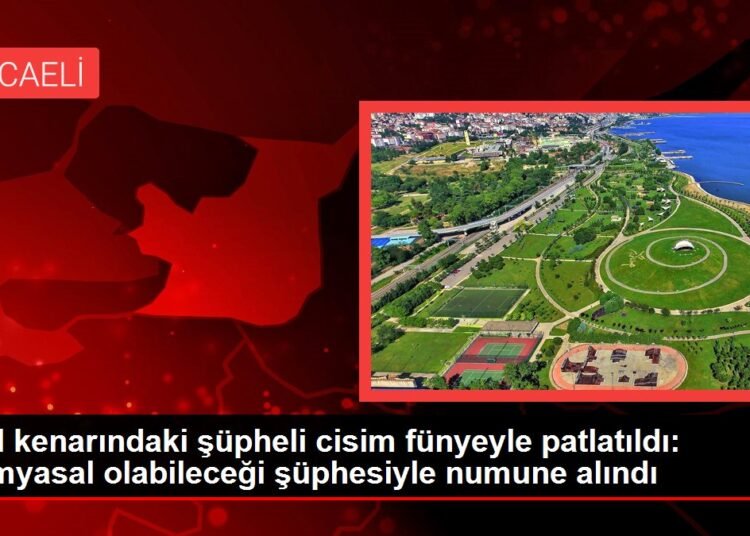Yol kenarındaki şüpheli cisim fünyeyle patlatıldı: Kimyasal olabileceği şüphesiyle numune alındı