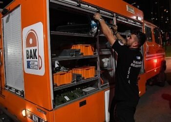 BAK Kadıköy, yangın söndürme çalışmalarına destek için Çanakkale’de