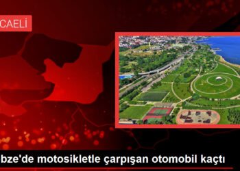 Gebze’de motosikletle çarpışan otomobil kaçtı