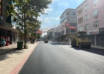 Atatürk Bulvarı asfaltlanıyor