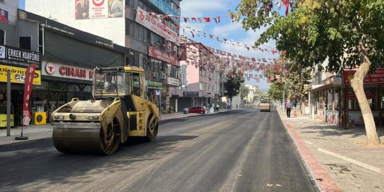 Atatürk Bulvarı asfaltlanıyor